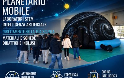 Offerta didattica 2026–27: planetario mobile, laboratori STEM e Intelligenza Artificiale